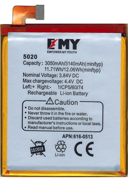 Vestel Venus V3 5020 Uyumlu Batarya