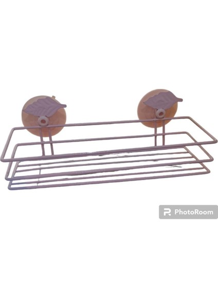 28*10 cm Silikon Kaplama Banyo Içi Düzenleyici Vakum Özelliği ile Duvara Sabitlenen Pembe Raf fiyatları