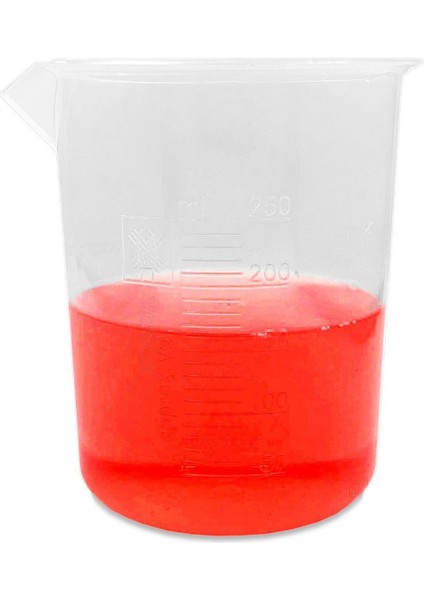 Plastik Beher 250 ml Kabartma Dereceli 1 Adet