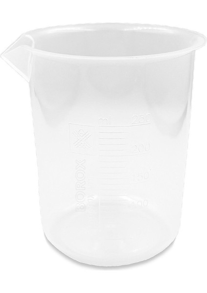Plastik Beher 250 ml Kabartma Dereceli 1 Adet