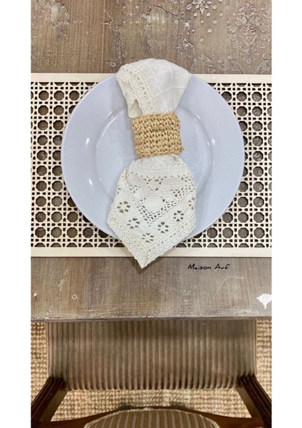 Hazeran Görünümlü Ahşap Dikdörtgen Sunumluk