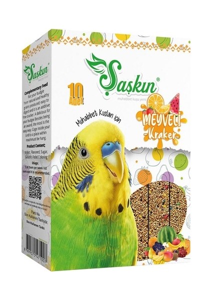 Kuş Krakeri Meyveli 10 Lu- 13 Paket