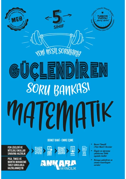 Ankara Yayıncılık 5. Sınıf Güçlendiren Matematik Soru Bankası 2024-2025