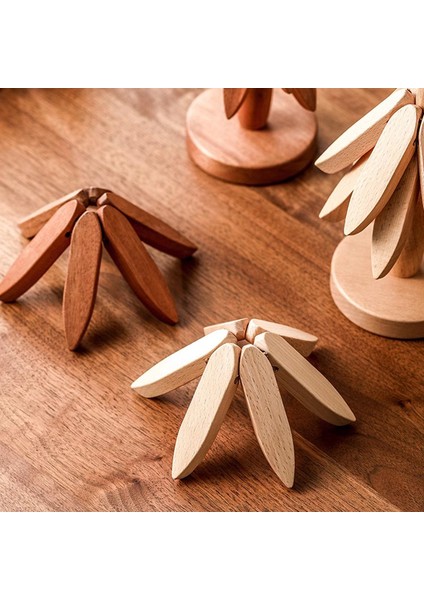 Ahşap Ağaç Trivet Seti Sıcak Tencere ve Tavalar Için Ağaç Şeklinde (Yurt Dışından) modelleri