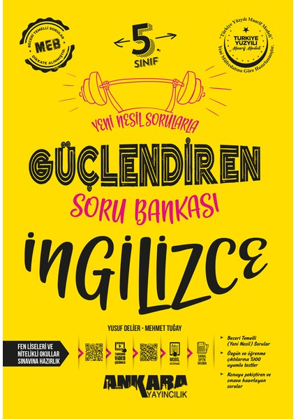 5. Sınıf Güçlendiren Ingilizce Soru Bankası 2024-2025GÜNCEL Son Baskı