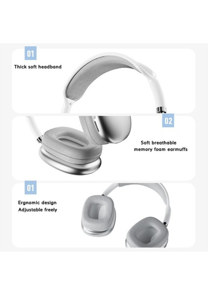 P9 Pro Max Bluetooth Kulaklık Bt5.0 Mikrofonlu Fm Radyolu Tf Kart Girişli Aux Kablolu Bluetooth Kulaklık