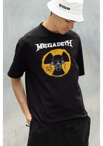 Megadeth Baskılı Unisex Oversize Müzik Grubu Tişört