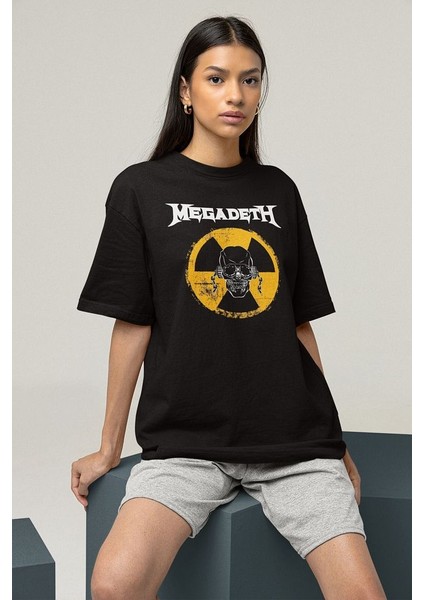 Megadeth Baskılı Unisex Oversize Müzik Grubu Tişört fiyatları