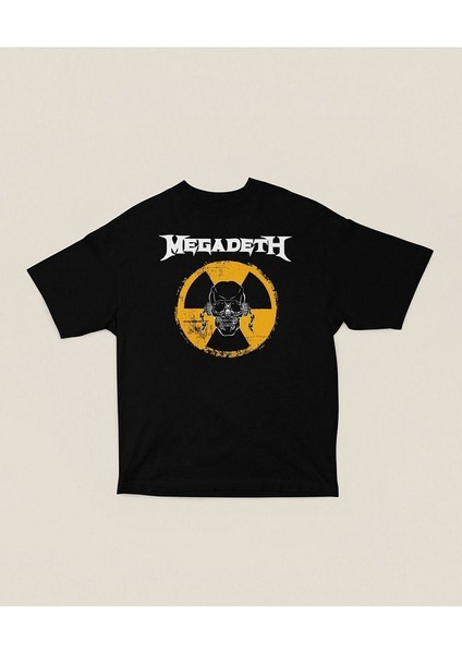 Megadeth Baskılı Unisex Oversize Müzik Grubu Tişört modelleri