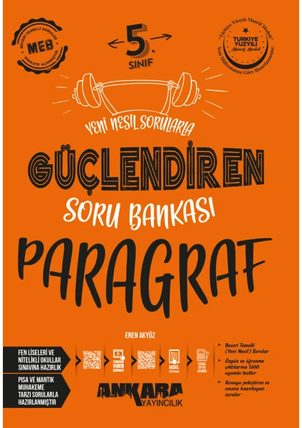 Ankara Yayıncılık 5. Sınıf Güçlendiren Paragraf Soru Bankası 2024-2025