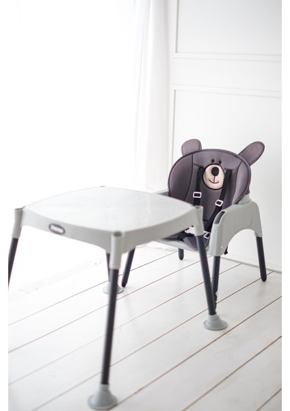 Vav Baby Bear 3 In 1 Portatif Mama Sandalyesi - Gri