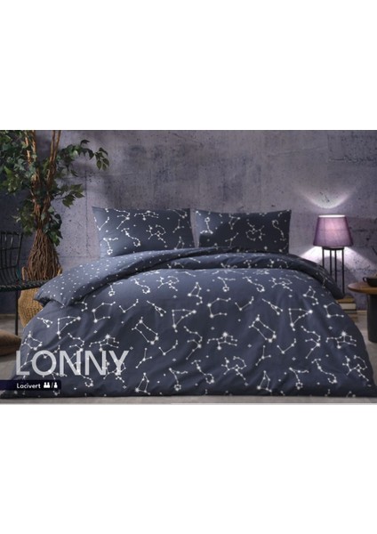 Yeni Sezon Çift Kişilik Nevresim Takımı Lonny Lacivert modelleri