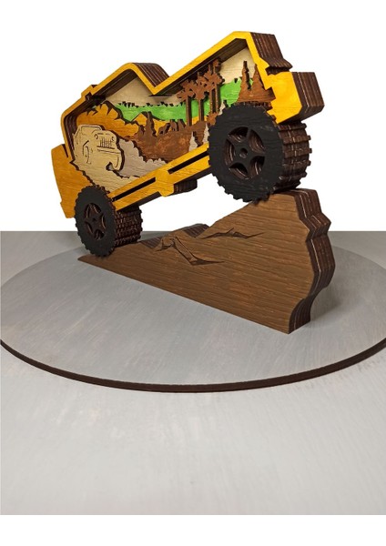Ahşap Mdf Çok Katmanlı Offroad Araba Dekoratif Obje fiyatları