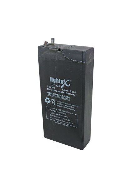 Lıghtex LT-425 4 Volt - 2.3 Amper Akü (100 x 50 x 20 Mm) (K246)