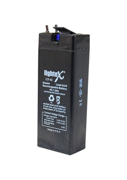 Lıghtex LT-42*LT-42N 4 Volt - 1.2 Amper Akü (35 x 22 x 90 Mm) (K246)