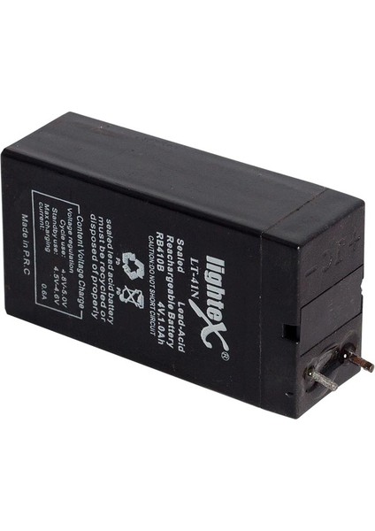 Lıghtex LT-41N 4 Volt - 1 Amper Işıldak Aküsü (35 x 22 x 64 Mm) (K246)