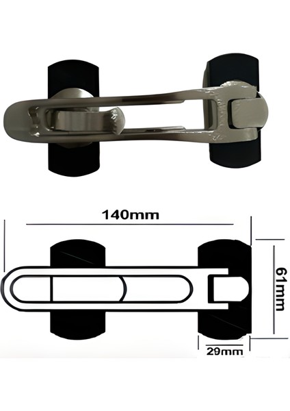 Zamak Lüks Emniyet Kelepçesi