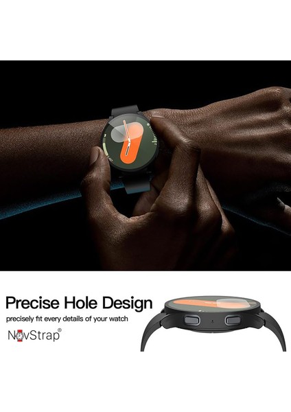 Samsung Galaxy Watch 7 40mm ile Uyumlu Ekran Koruyucu Cam Kasa Koruyucu Kılıf Sert Pc indirimleri