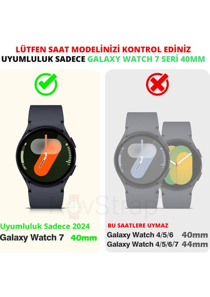 Samsung Galaxy Watch 7 40mm ile Uyumlu Ekran Koruyucu Cam Kasa Koruyucu Kılıf Sert Pc fiyatları