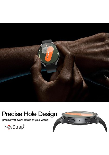 Samsung Galaxy Watch 7 40mm ile Uyumlu Ekran Koruyucu Cam Kasa Koruyucu Kılıf Sert Pc modelleri