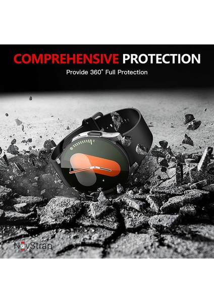 Samsung Galaxy Watch 7 40mm ile Uyumlu Ekran Koruyucu Cam Kasa Koruyucu Kılıf Sert Pc fırsatları