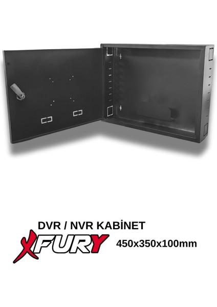 Dvr / Nvr Cctv Rack Kabinet ve Monitör Koruma Kutusu 1u 19 '' W 45 H 35 D 10