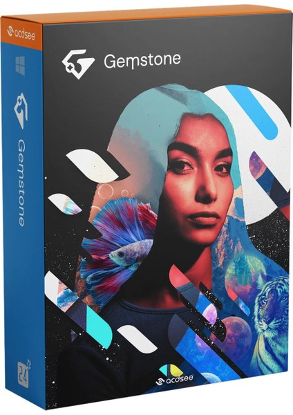 Gemstone Photo Editor 12 (Windows) - 1 PC Lifetime/Ömür Boyu Abonelik Kodu