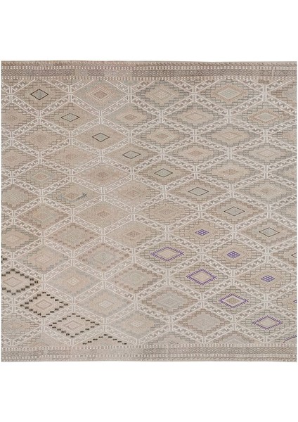 El Dokuma Kilim Karapınar Yöresi Geometrik Desenli Halı 158X226 cm