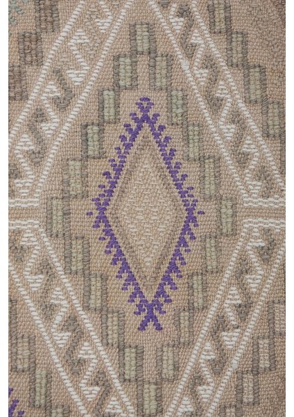 El Dokuma Kilim Karapınar Yöresi Geometrik Desenli Halı 158X226 cm