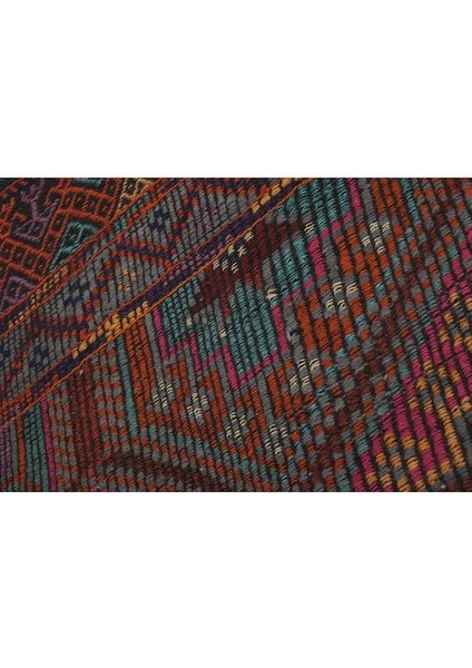 El Dokuma Kilim Karapınar Yöresi Geometrik Desenli Halı 169 x 280 cm