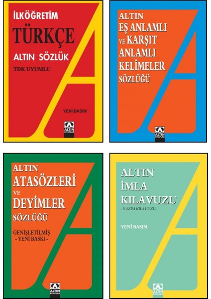 Ilköğretim Türkçe Sözlük + Imla Kılavuzu + Atasözleri ve Deyimler ile Eş ve Zıt Anlamlı Sözlükleri