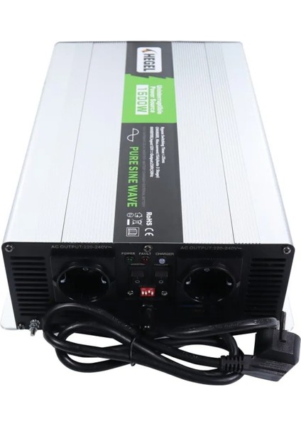 12V 1500W - Kendinden Şarjlı Tam Inverter - Hegel