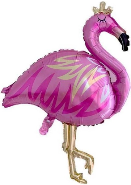 Pembe Flamingo Folyo Balon 40 Inc & Yaz Konsept Parti Balonu