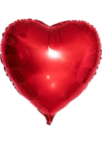 Parti Aşkı Kırmızı Kalp Folyo Balon 18 Inç 45 cm Sevgililer Günü - Evlilik Teklifi Balonu