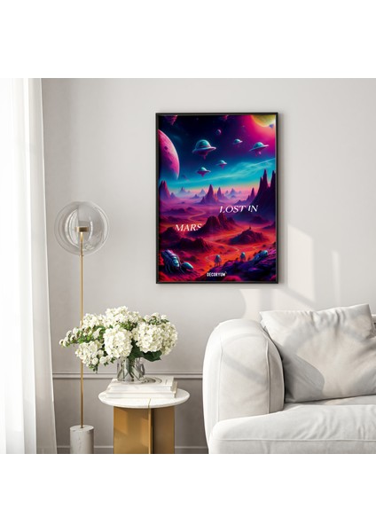 Lost In Mars Çerçeveli Poster Tablo