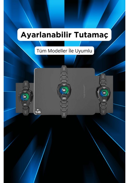 DL05T Dijital Göstergeli Tablet Soğutucu Gamer Oyuncu Radyatör 30 Watt Soğutma Fanı