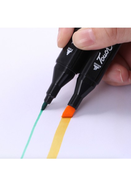 Touch Marker 120'li Çift Taraflı Siyah Kumaş Çantalı Keçeli Boya Kalem Seti indirimleri