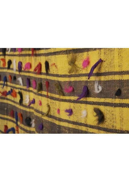 El Dokuma Kilim Çizgi Desenli Kare Halı 204 x 225 cm indirimleri