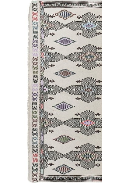 El Dokuma Kilim Karapınar Yöresi Geometrik Desenli Halı 180 x 253 cm