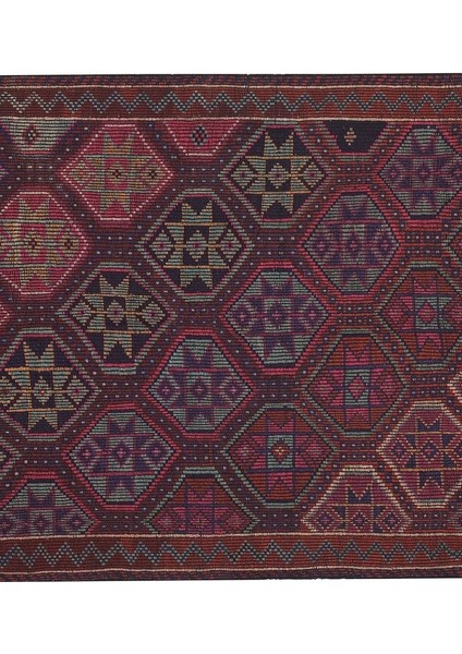 Etnik Bulvar El Dokuma Kilim Mut Yöresi Geometrik Desenli Halı 175 x 251 cm