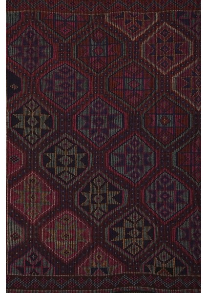 Etnik Bulvar El Dokuma Kilim Mut Yöresi Geometrik Desenli Halı 175 x 251 cm