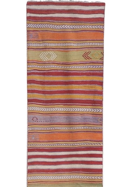 Çizgili El Dokuma Kilim Yolluk 68 x 524 cm