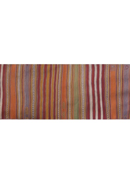 Çizgili El Dokuma Kilim Yolluk 68 x 524 cm