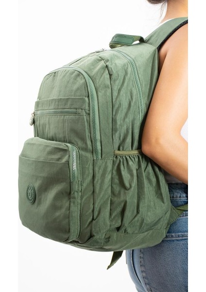 571 Collection Okul Çantası Çok Cepli Yağmur Geçirmez Klinkır Kumaş