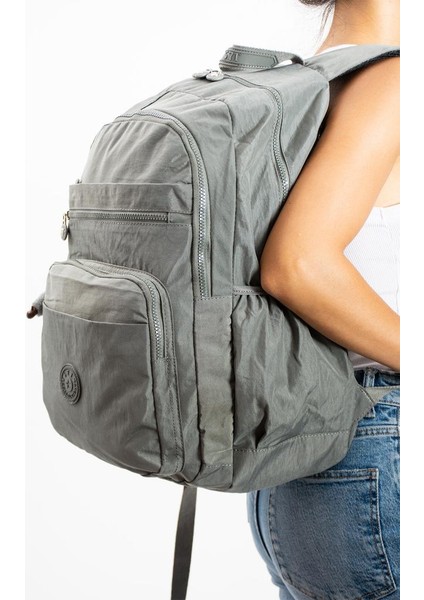 571 Collection Okul Çantası Çok Cepli Yağmur Geçirmez Klinkır Kumaş