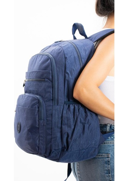 571 Collection Okul Çantası Çok Cepli Yağmur Geçirmez Klinkır Kumaş