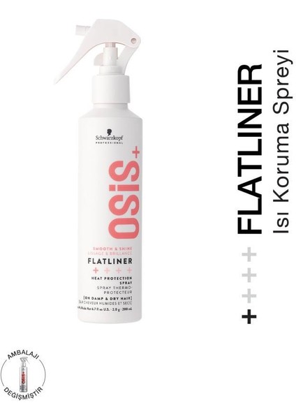 Flatliner Isı Koruyucu Elektriklenme Karşıtı Pürüzsüzlük Spreyi 200ML | Dolaşıklıkları Açar