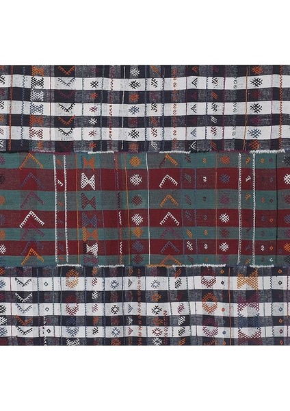 El Dokuma Kilim Çizgi Desenli Halı 149 x 263 cm