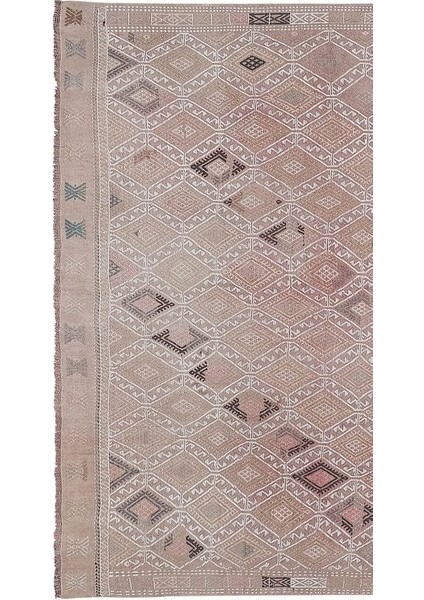 El Dokuma Karapınar Yöresi Geometrik DESENLI KILIM155 x 250 cm