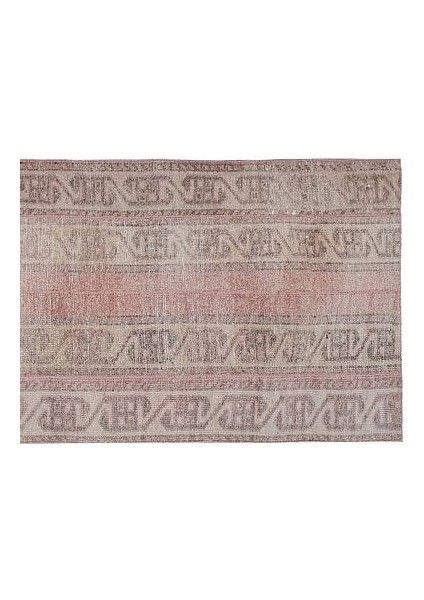 El Dokuma Urfa Yöresi Geometrik Desenli Uzun Yolluk Halı 82 x 367 cm